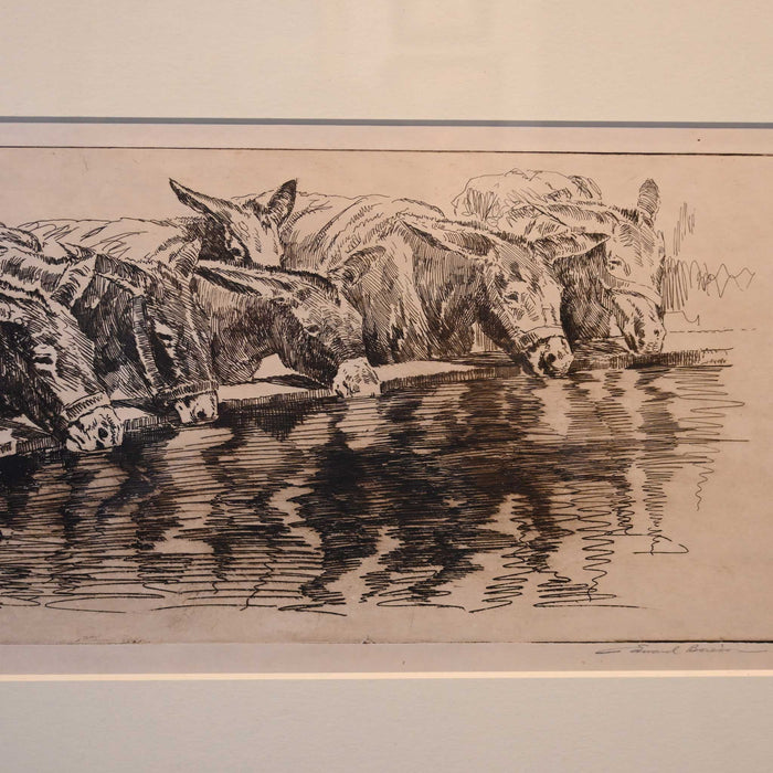 Drink Time by Edward Borein (1872-1945) Collectibles Edward Borein