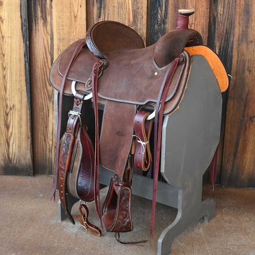 14" TESKEY'S TEAM ROPING SADDLE Saddles - New Teskey's Saddlery