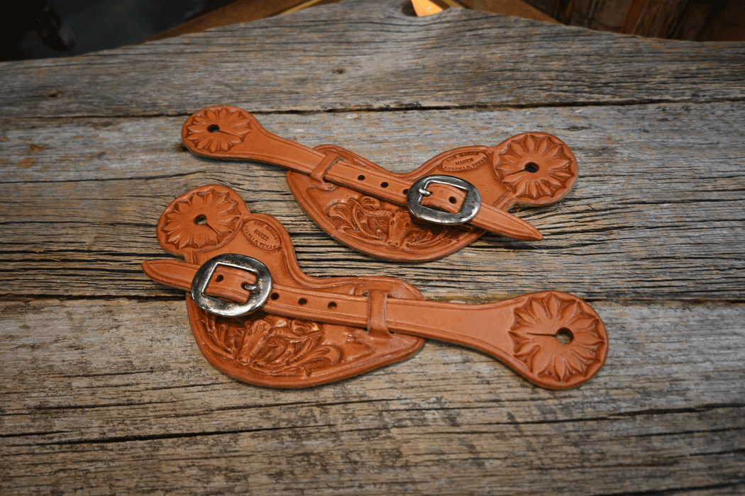 Bob Marrs Tooled Longhorn Spur Straps