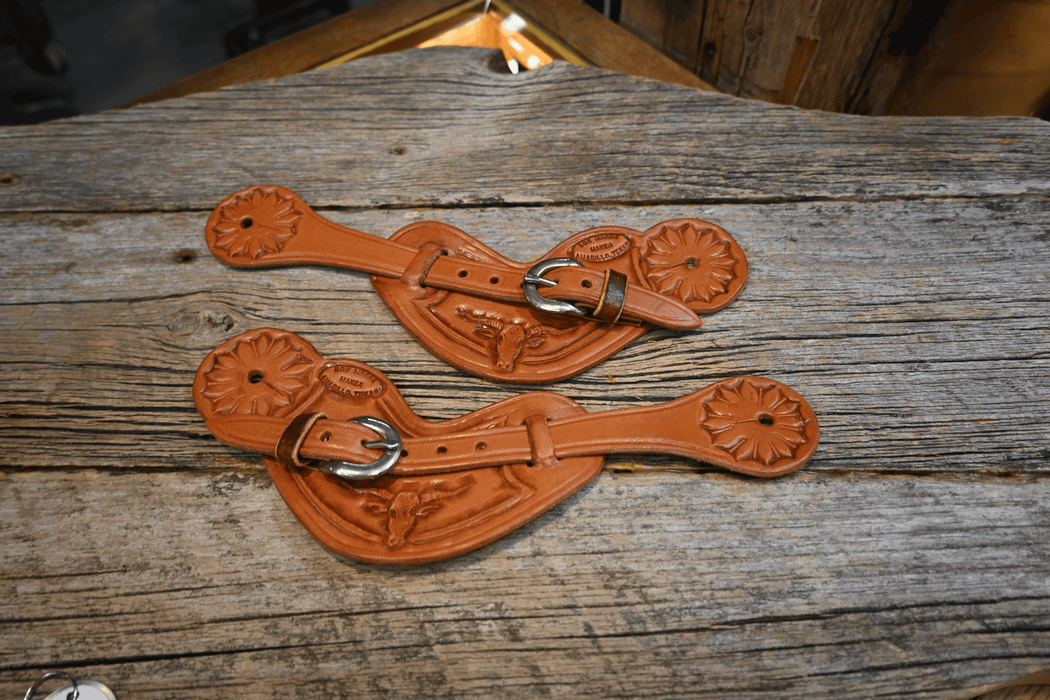 Bob Marrs Plain Longhorn Spur Straps