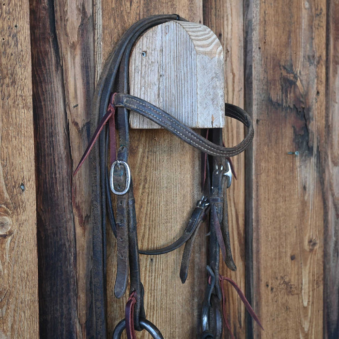 Heavy O-Ring Twisted Copper Snaffle Bridle Rig w/Browband Headstall