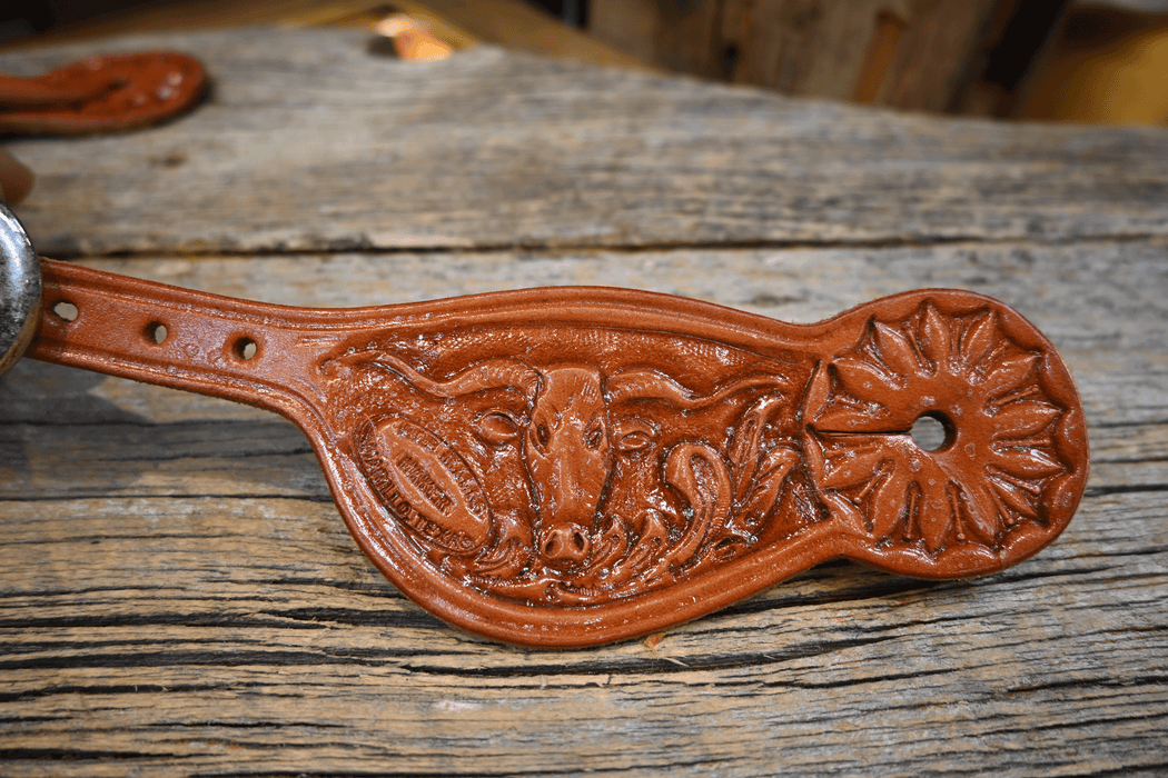 Bob Marrs Scrolled Longhorn Spur Straps