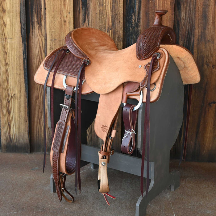 16.5" TESKEY'S RANCH CUTTER SADDLE Saddles - New Teskey's Saddlery