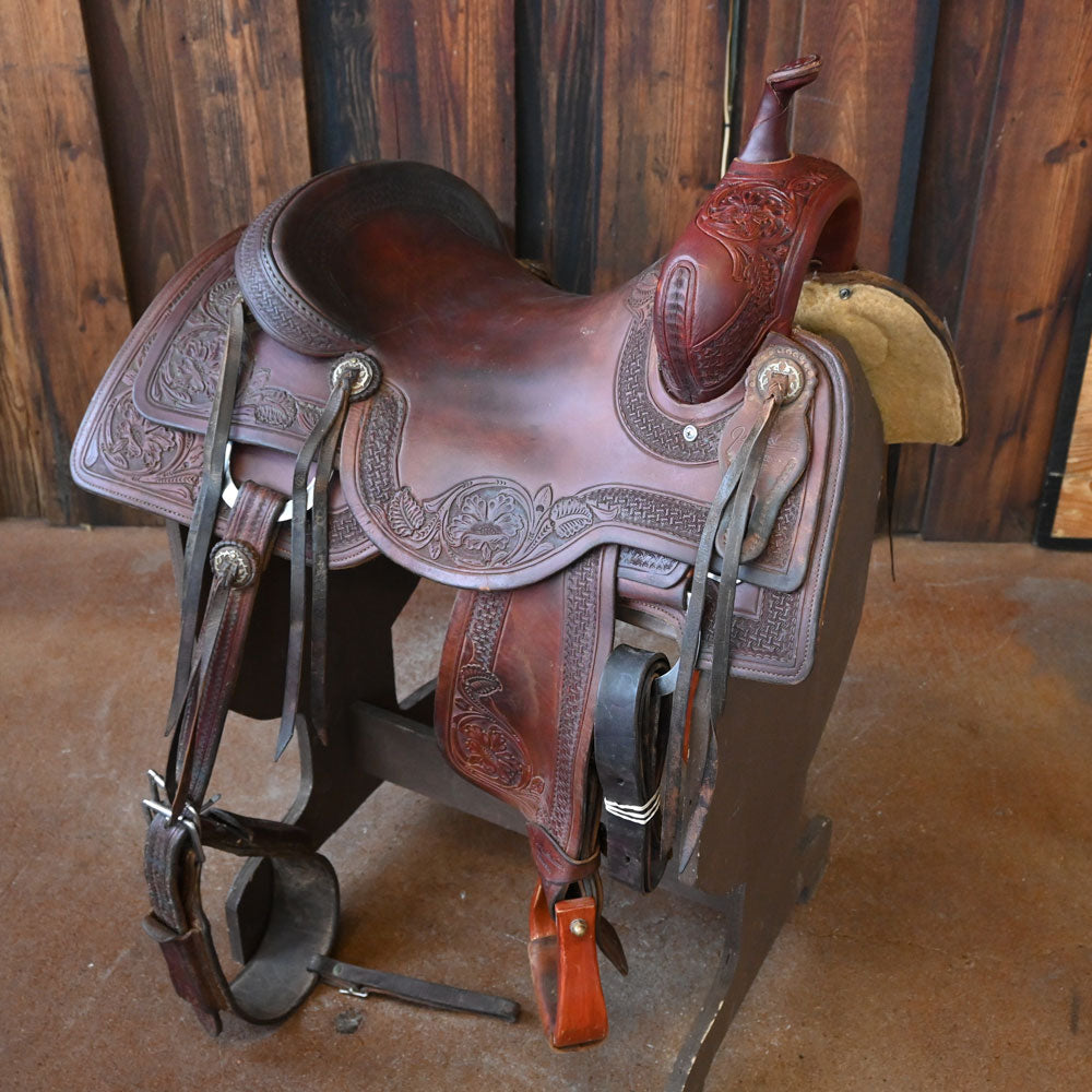 16" USED JEFF SMITH CUTTING SADDLE Saddles Jeff Smith