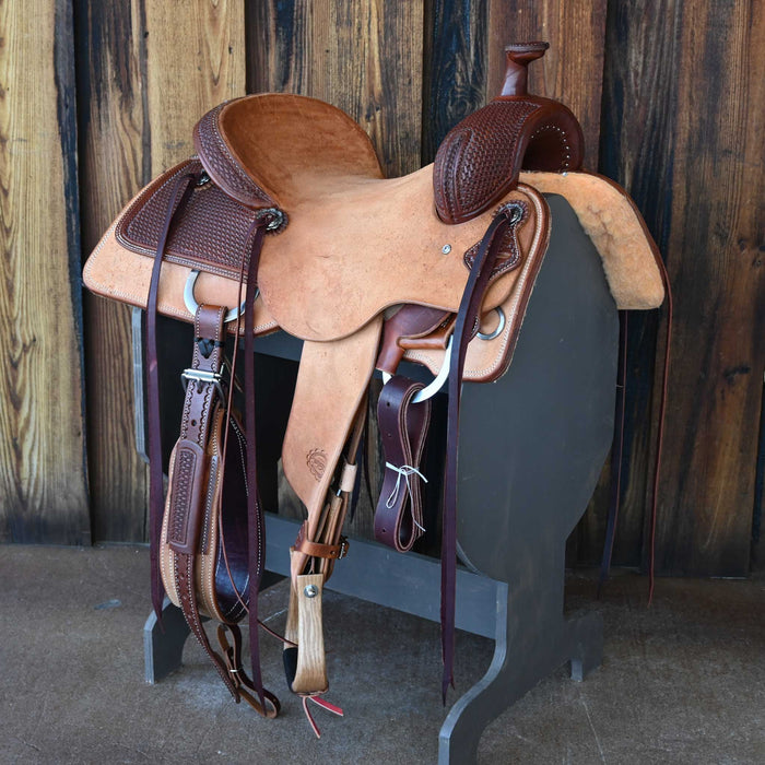 16" TESKEY'S RANCH CUTTER SADDLE Saddles - New Teskey's Saddlery