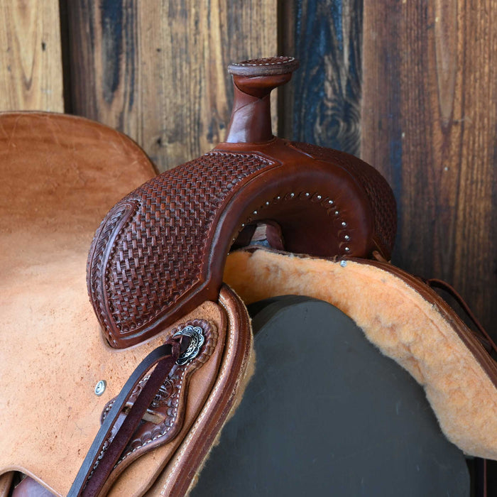 16" TESKEY'S RANCH CUTTER SADDLE Saddles - New Teskey's Saddlery