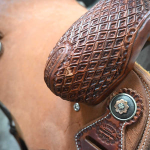 15" TESKEY'S ROPING SADDLE Saddles TESKEY'S SADDLERY LLC   