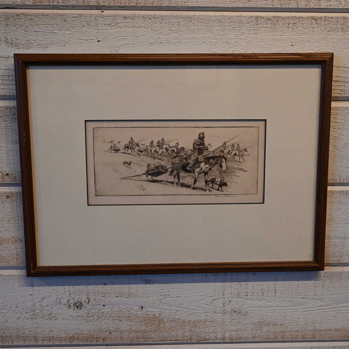 Blackfoot Woman Moving Camp No. 1 by Edward Borein Collectibles Edward Borien