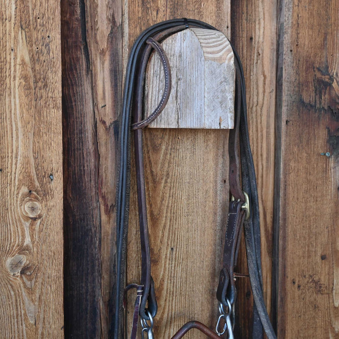 Trammell Copper V-Port Bridle Rig w/Single Ear Headstall