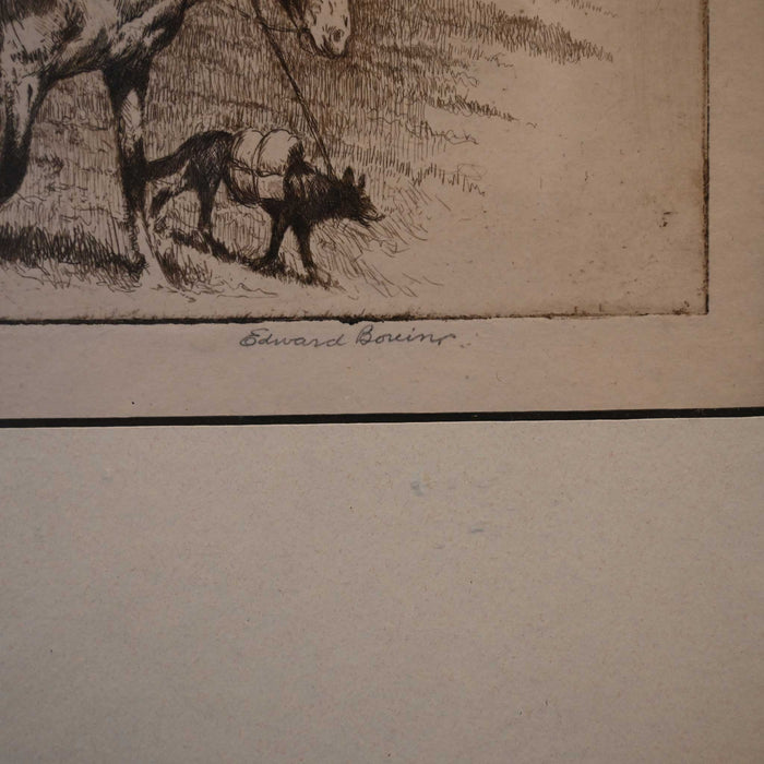 Blackfoot Woman Moving Camp No. 1 by Edward Borein Collectibles Edward Borien