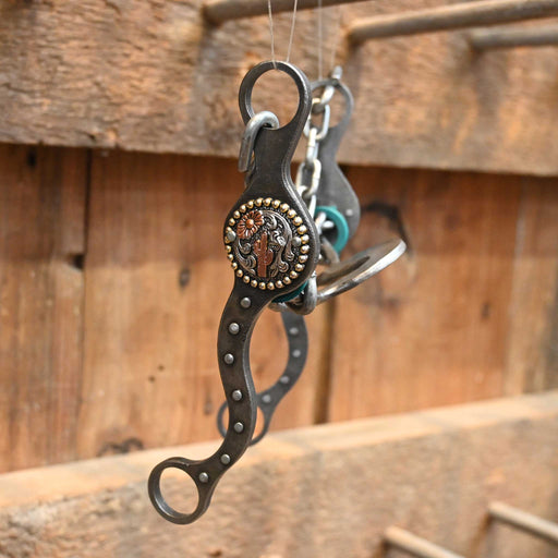 Paul Petska Washer Port Bit w/Cactus Concho Tack - Bits Paul Petska