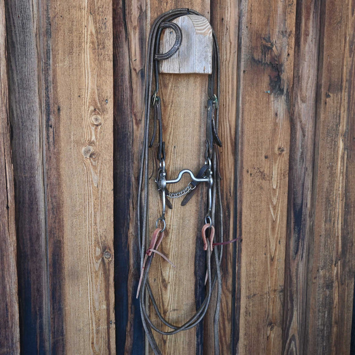 Crockett Solid Port Bridle Rig w/Single Ear Headstall