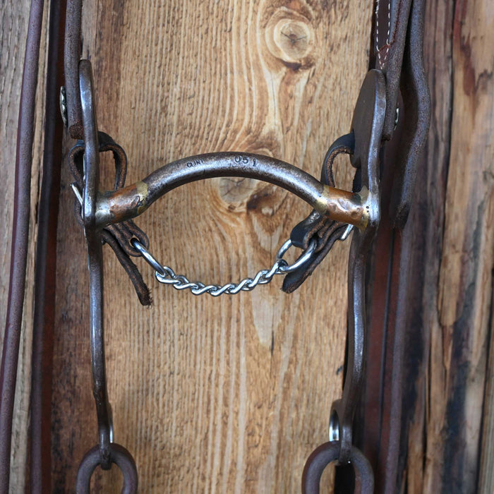 Clint Martin Solid Port Bridle Rig w/Split Ear Headstall Tack - Rigs Clint Martin