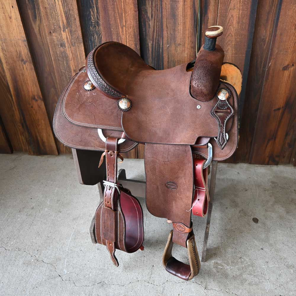 15" TESKEY'S PRO TEAM ROPING SADDLE Saddles TESKEY'S SADDLERY LLC   