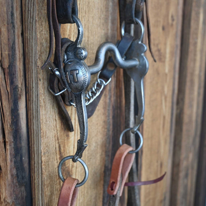 Crockett Solid Port Bridle Rig w/Single Ear Headstall