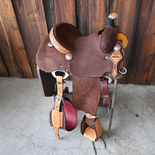 13.5" TESKEY'S LIGHWEIGHT TEAM ROPING SADDLE Saddles - New Teskey's Saddlery