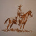 Original 1930's Watercolor by Edward Borein Collectibles Edward Borein