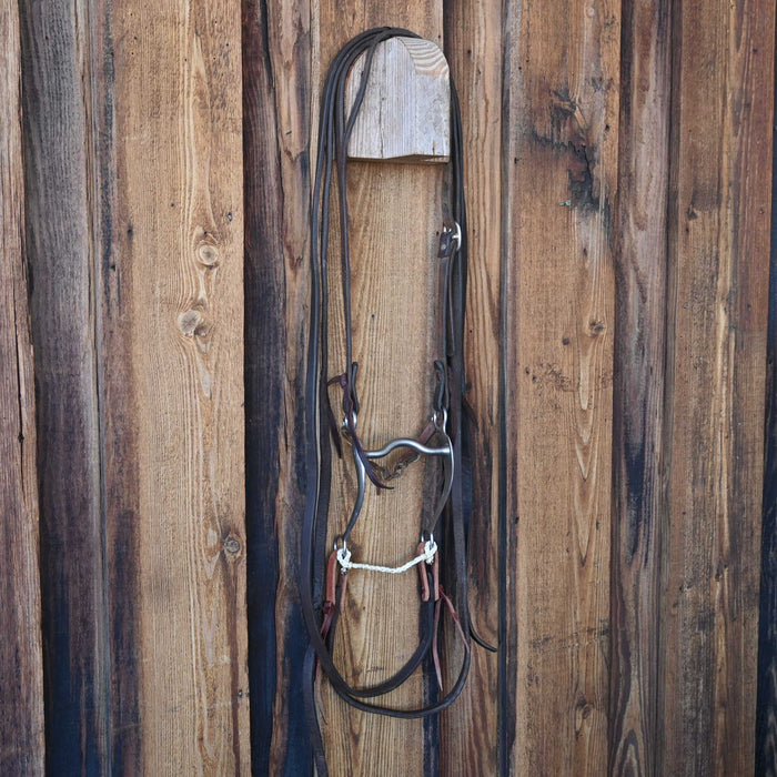 Roy Solid Port Bridle Rig w/Split Ear Headstall