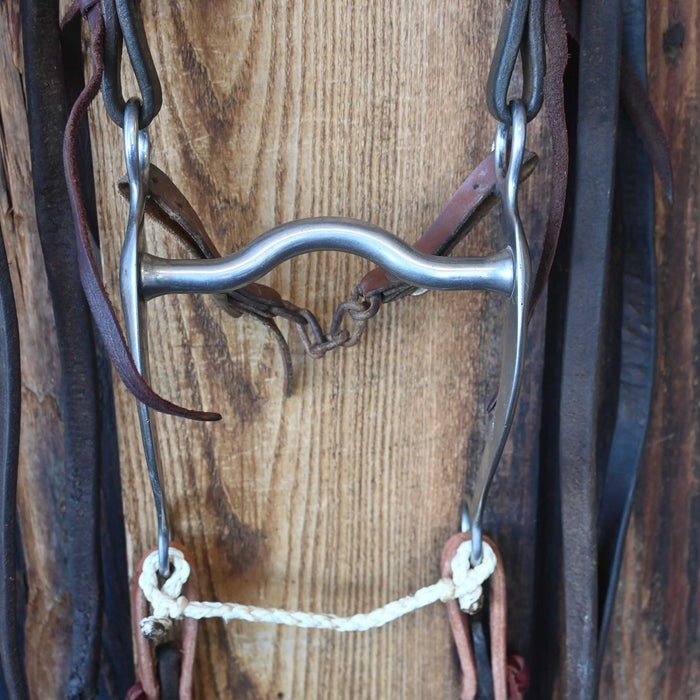 Roy Solid Port Bridle Rig w/Split Ear Headstall