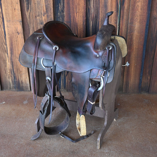 16.5" USED JEFF SMITH CUTTING SADDLE Saddles - Used Jeff Smith