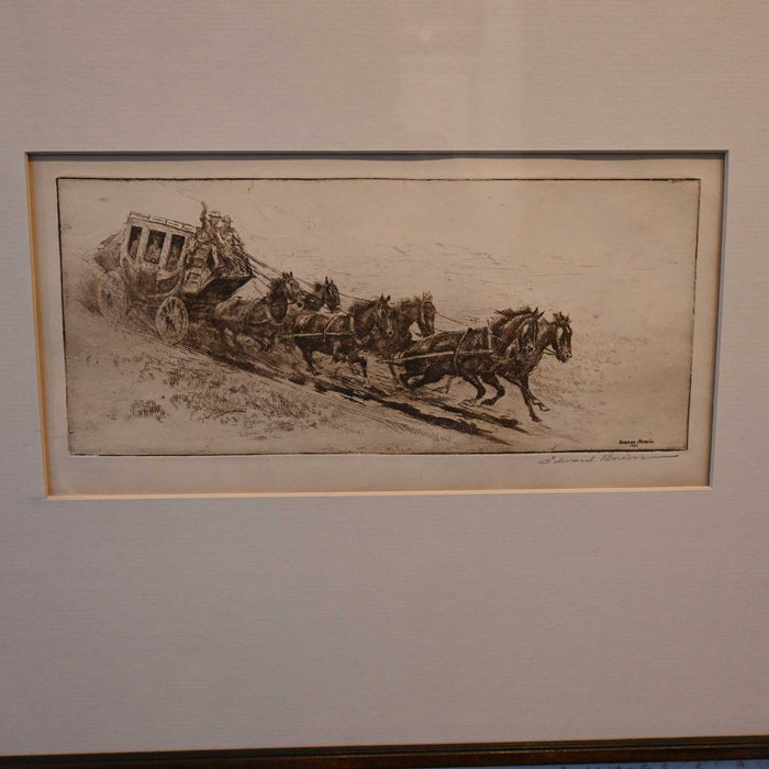 The Overland Mail by Edward Borein Collectibles Edward Borein