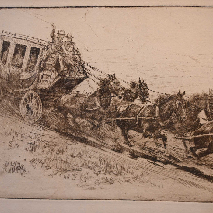 The Overland Mail by Edward Borein Collectibles Edward Borein