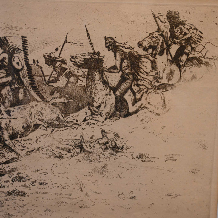 The Cheyene Raid by Edward Borein Collectibles Edward Borein