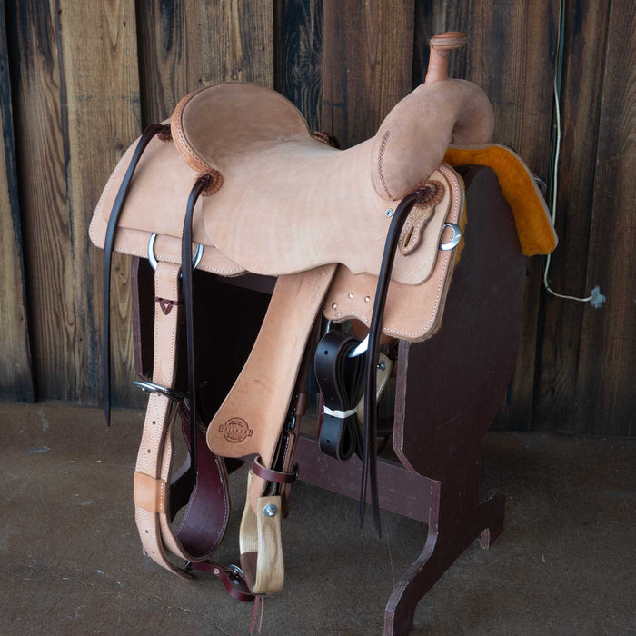 17" AUSTIN VALIMONT RANCH CUTTER SADDLE Saddles - New Austin Valimont