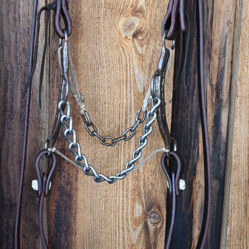 Shopmade Chain Bridle Rig w/Split Ear Headstall Tack - Rigs misc