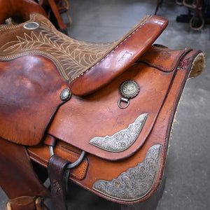 16" USED BILLY COOK ROPING SADDLE Saddles Billy Cook   