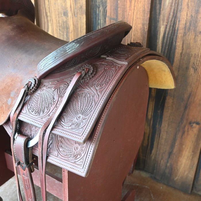 16" USED TOMMY KING RANCH CUTTING SADDLE