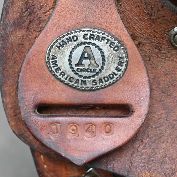 15.5" USED CIRCLE A BARREL SADDLE