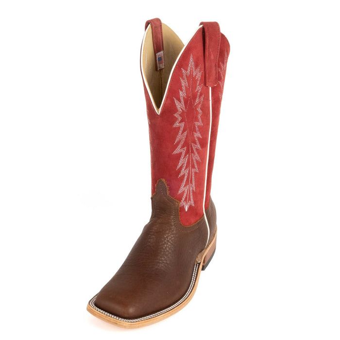 Anderson Bean Men's Milk Chocolate Bison Western Boot