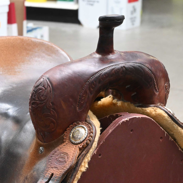 16" USED LEE MCLAUGHLIN RANCH CUTTER SADDLE