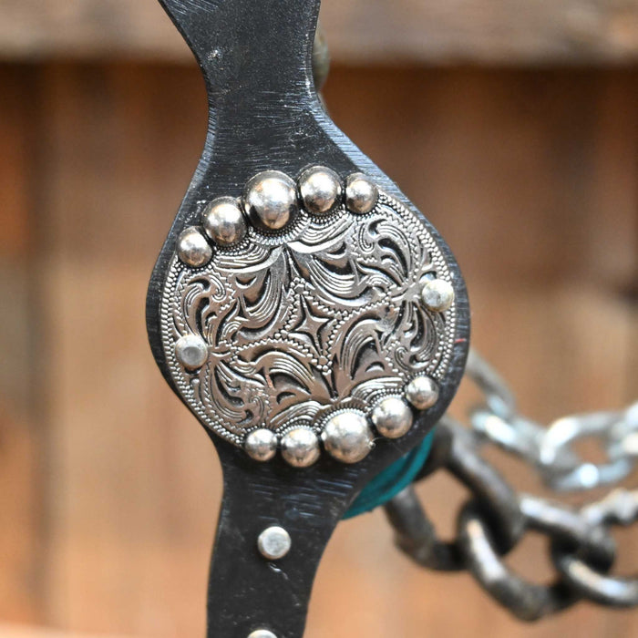 Paul Petska Chain Bit w/ Silver Dotted Concho