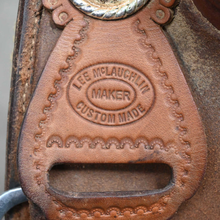 16" USED LEE MCLAUGHLIN RANCH CUTTER SADDLE