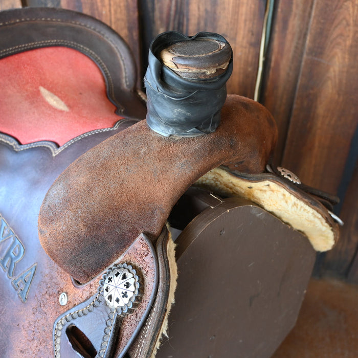 14.5" USED TESKEY'S ROPING SADDLE Saddles - Used Teskey's Saddlery