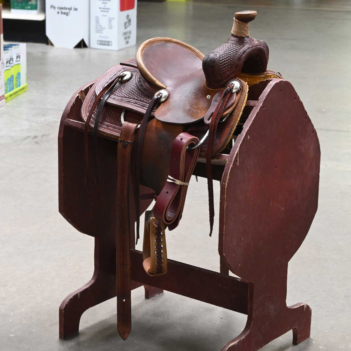10" USED ROBERT TESKEY YOUTH SADDLE