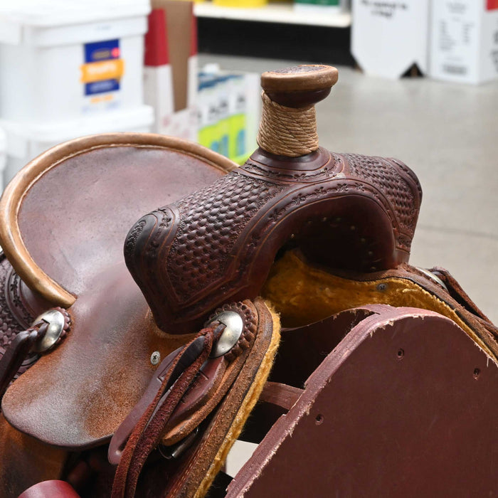 10" USED ROBERT TESKEY YOUTH SADDLE