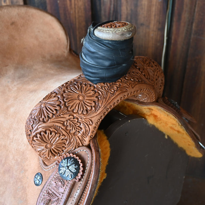 16.5" USED EQUITECH ROPING SADDLE Saddles - Used Equitech Horse Equipment