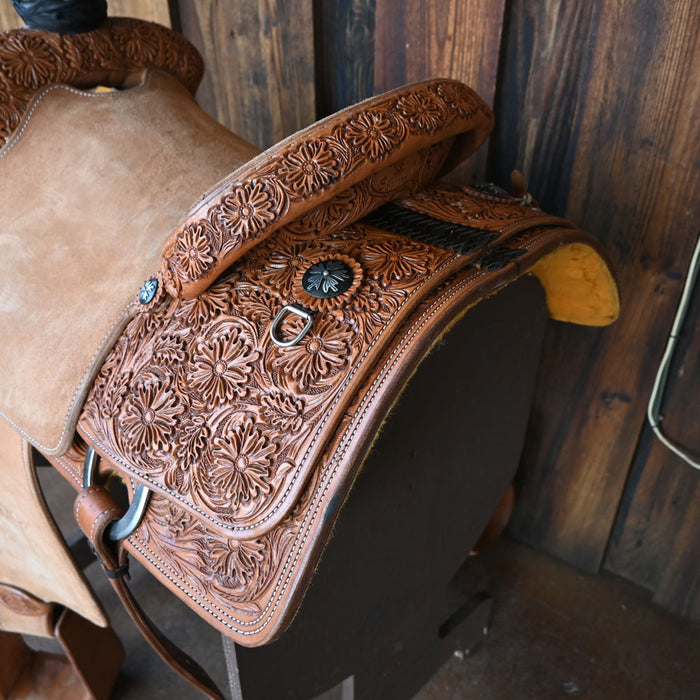 16.5" USED EQUITECH ROPING SADDLE Saddles - Used Equitech Horse Equipment