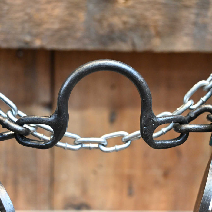 Paul Petska Ported Chain Bit w/ Square Copper Conchos