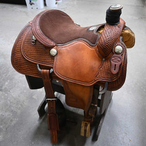 15" USED BILLY COOK ROPING SADDLE Saddles Billy Cook   