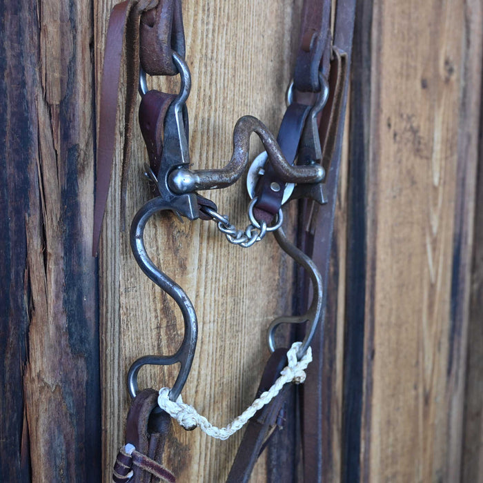 Kerry Kelley 10 12 V-Port Bridle Rig w/Split Ear Headstall