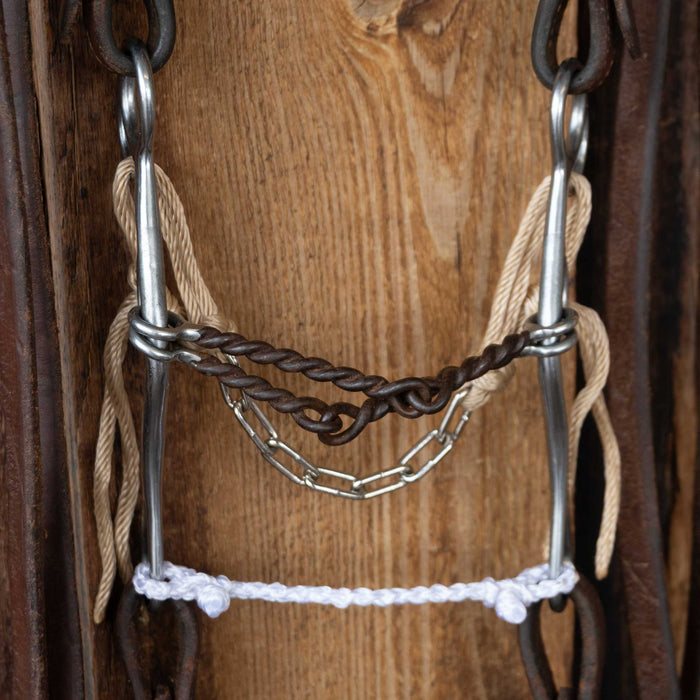 Double Twisted Snaffle Gag Bridle Rig w/Single Ear Headstall
