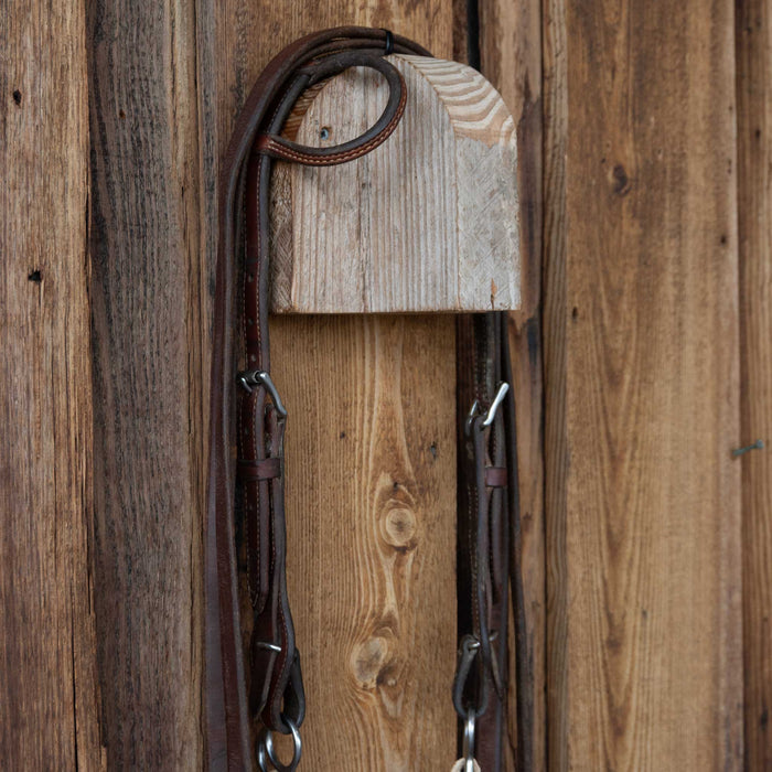 Double Twisted Snaffle Gag Bridle Rig w/Single Ear Headstall