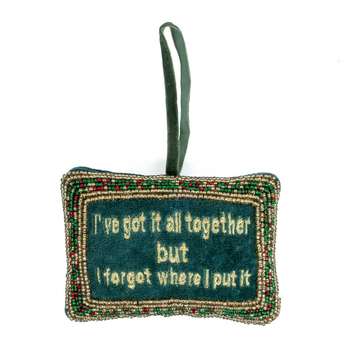 Beaded Pillow Ornament - All Together