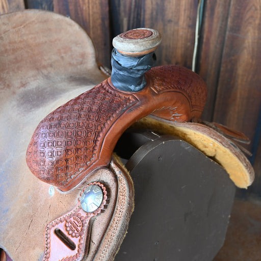 15" USED TESKEY'S ROPING SADDLE Saddles - Used Teskey's Saddlery