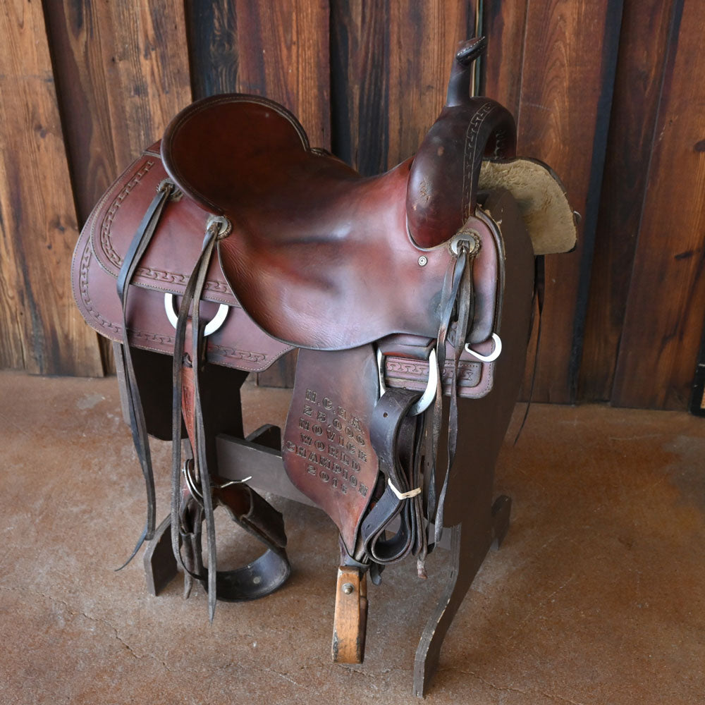 16.5" USED ROO HIDE CUTTING SADDLE Saddles ROO HIDE