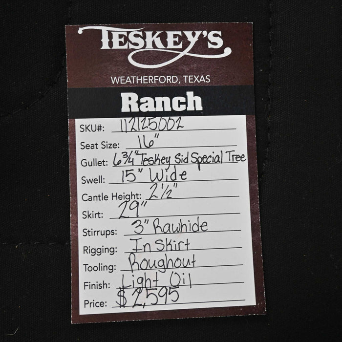 16" TESKEY'S RANCH SADDLE